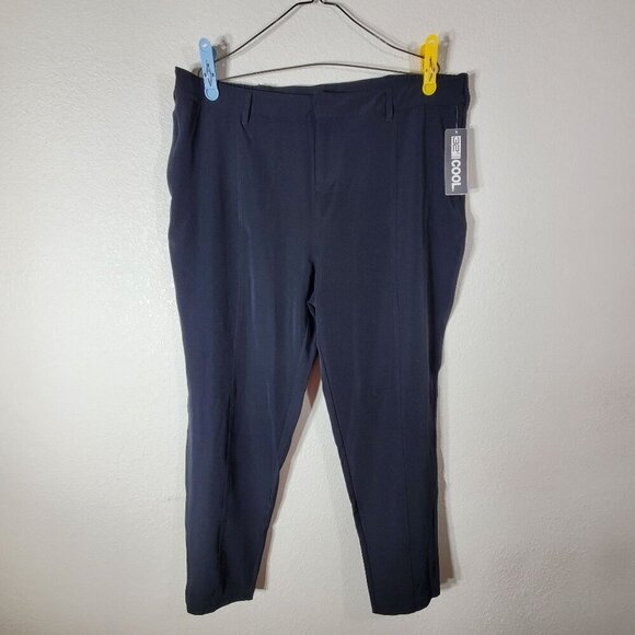 32 Degrees Cool Pants - 32 Degrees Cool Womens Black Stretch Trousers Size 16